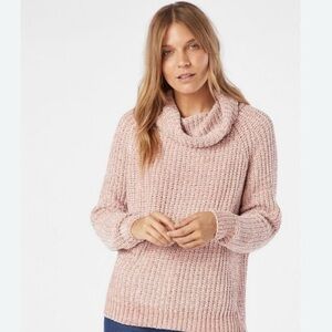 Express Blush Cowl Neck Sweater